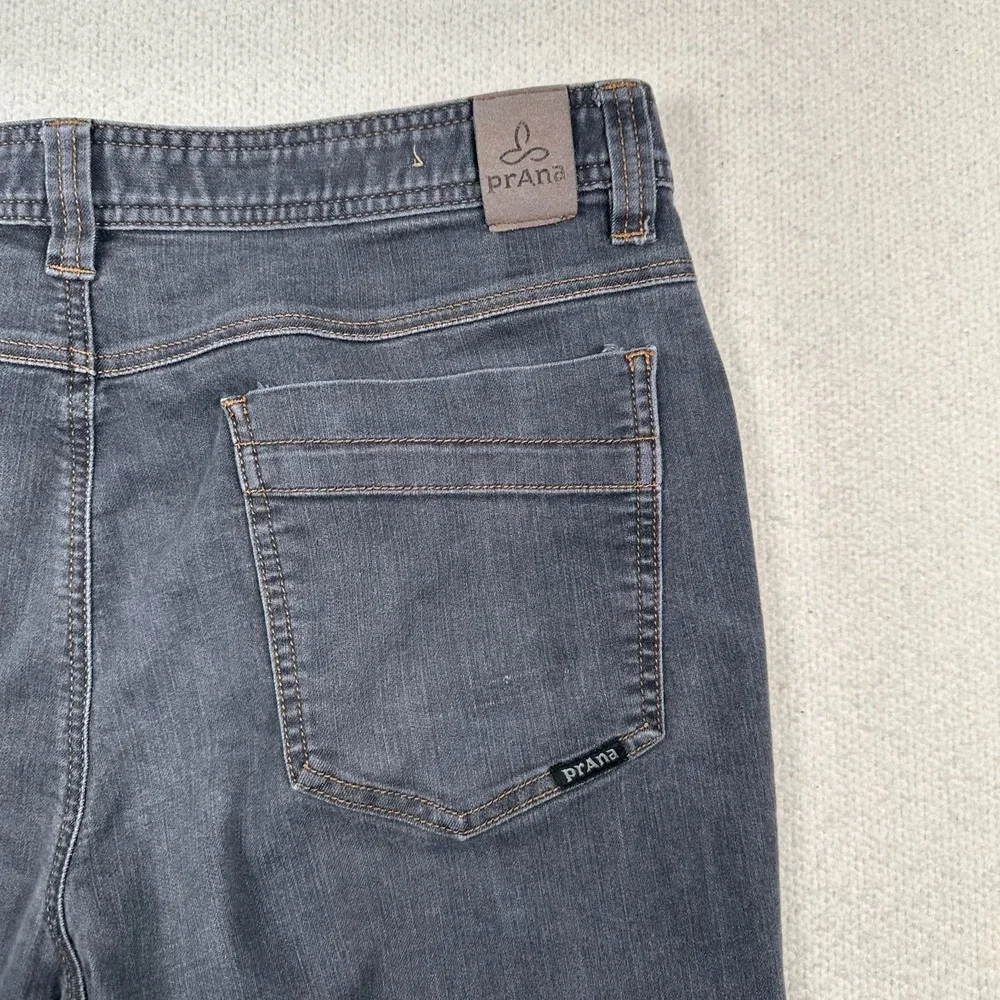 Prana‎ Bridger Jeans Mens 38x29 Slim Fit Straight Stretch Outdoors Hiking Gray